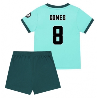 Billige Fotballdrakt Wolves Joao Gomes #8 Replika Bortedraktsett Barn 2025-26 Kortermet (med bukser)